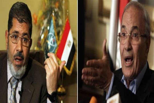 The Muslim Brotherhood's Mohammed Mursi ran in Sunday's poll against Ahmed Shafiq, who served as prime minister under former President Hosni Mubarak