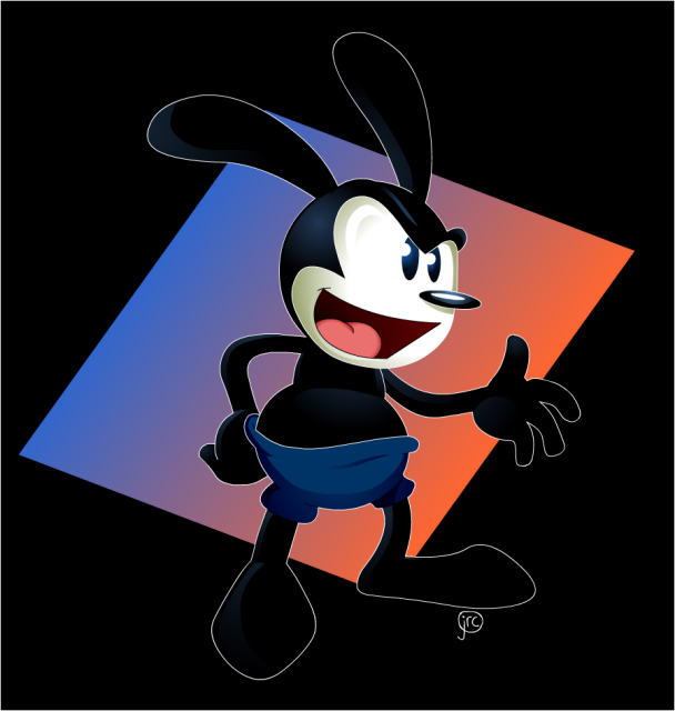 The original sketches for Oswald the Lucky Rabbit, one of Walt Disney's earliest characters, have been animated 85 years after they were drawn