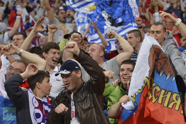 UEFA has initiated disciplinary proceedings against the Football Union of Russia for "improper conduct of supporters" during Friday's Euro 2012 game against the Czech Republic in Wroclaw