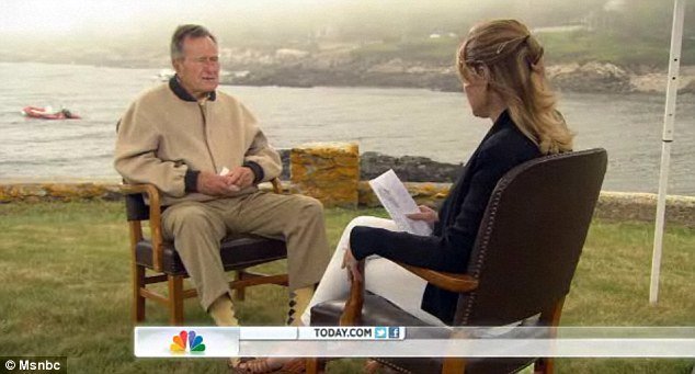 When Jenna Bush Hager interviewed her grandfather, former US President George H.W. Bush about growing old - they both broke down in tears