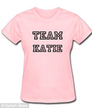 Following the news of Katie Holmes and Tom Cruise split, Team Katie T-shirts are already up for sale 