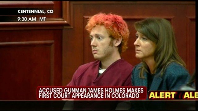 James Holmes, the man accused of killing 12 people in a shooting at Batman film screening in Aurora, has appeared in court for the first time
