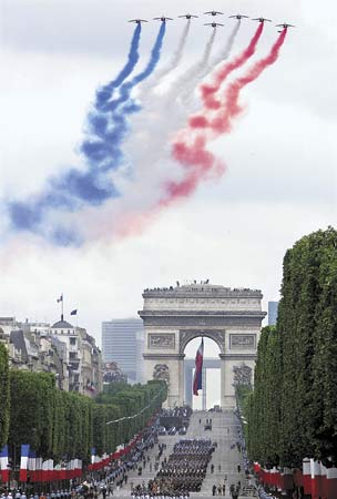 July 14 is the day when the French celebrate the Bastille Day throughout France