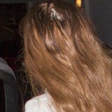 Lindsay Lohan flashed a big bald patch at the back of her head by her crown