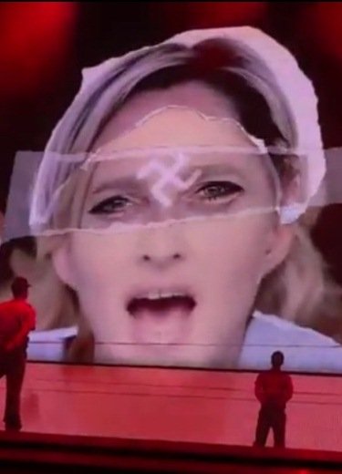 National Front is to sue Madonna after showing Marine Le Pen with a swastika during her concert in Paris
