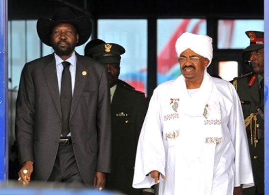 Sudan’s President Omar al-Bashir and South Sudan’s President Salva Kiir meet for the first time since border dispute