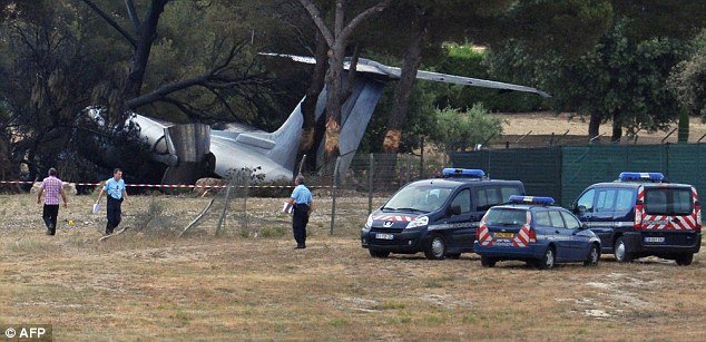 Three people have been killed in the south of France after an American private jet crashed on landing