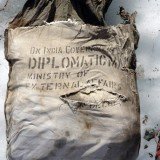An Indian diplomatic bag has been found on Mont Blanc in the French Alps, close to where an Air India plane crashed 46 years ago