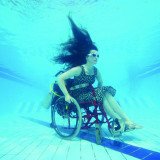 British artist Sue Austin is preparing to show off a prototype self-propelled underwater wheelchair to the public
