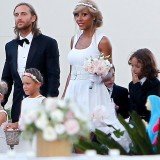 David Guetta and his wife Cathy renewed their vows in an intimate ceremony in front of close friends and family