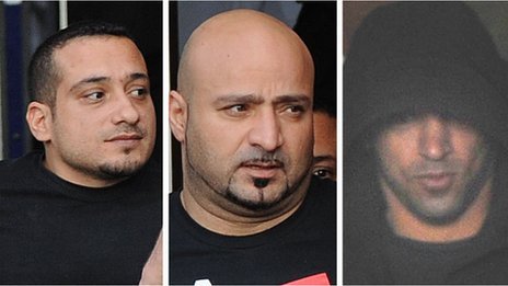 Faisal Hammash, Omar Sami Qaradhi and Motaz Al-Junadi are charged with sex offences in Antrim