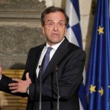 Greece’s Prime Minister Antonis Samaras is expected to repeat his plea for more time to implement reforms when he meets French President Francois Hollande
