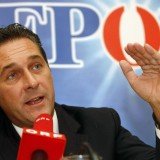 Heinz-Christian Strache posted a caricature of a banker with a hooked nose, wearing Star of David cufflinks
