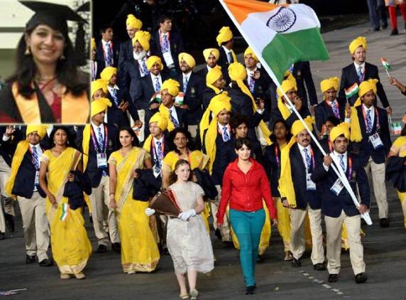 Madhura Nagendra, the woman who appeared in India's Olympic contingent in the opening ceremony, has apologized for an "error of judgement
