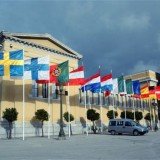 The economy of the eurozone shrank 0.2 percent in the three months from April to June compared with the previous quarter