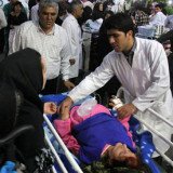 Two strong earthquakes have hit north-western Iran, leaving at least 87 people dead and 400 more injured