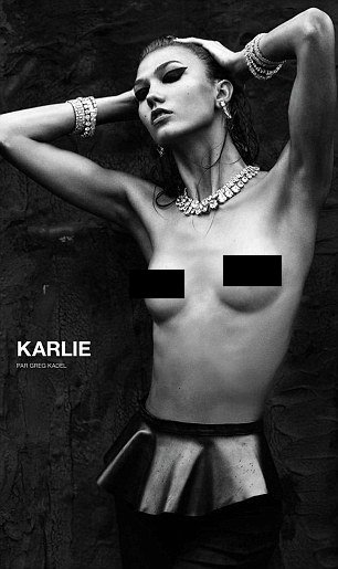 Karlie Kloss printed in Numéro magazine