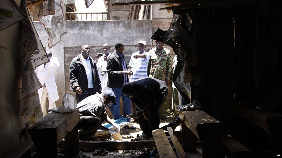 One child has been killed and three seriously hurt in a grenade attack on a church's Sunday school in Nairobi