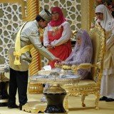 Princess Hafizah and her groom Pengiran Haji Muhammad Ruzaini exchanged their vows this afternoon in front of scores of gathered family and friends, royals and international dignitaries
