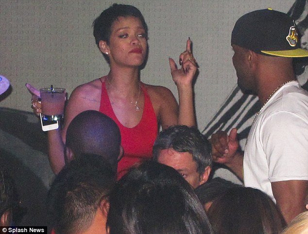 Rihanna is reported to have vomited after drinking too much at the 1 OAK Nightclub in Las Vegas