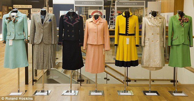 Seven outfits worn by Margaret Thatcher during the 1970s in the early part of her career are being auctioned at Christie's on Monday