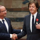 Sir Paul McCartney was decorated with France’s Legion of Honour by President Francois Hollande during a ceremony at the Elysee Palace in Paris