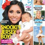 Snooki shows off her eight-day-old baby boy Lorenzo on the cover of this week's People magazine