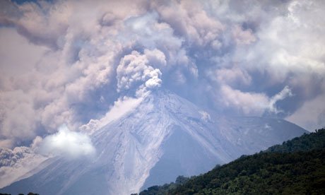 Thousands of people have been evacuated in Guatemala after the Fuego volcano started spewing ash and lava