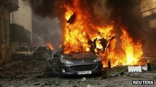 A car bomb blast has killed at least two people in Sassine Square in Beirut