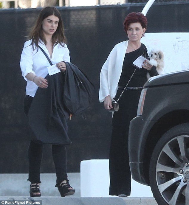 Aimee Osbourne made a rare public appearance alongside her mother Sharon,