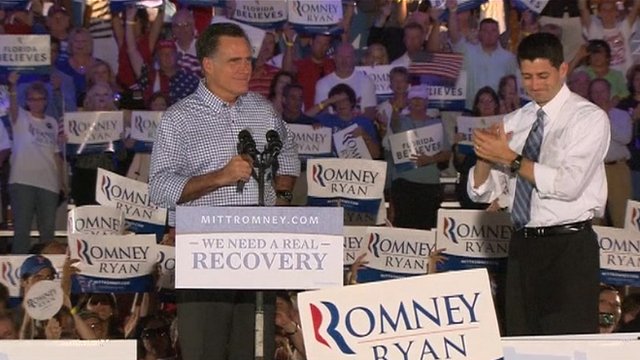 At a campaign rally in Florida, Mitt Romney said the Obama campaign had been reduced to petty attacks and silly word games