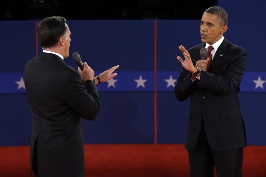 Barack Obama has hit out at Republican Mitt Romney during a feisty 90-minute encounter in the second of three presidential debates