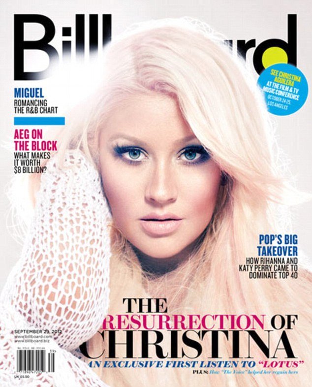 Christina Aguilera has opened up about her struggles with weight and the pressure put on her by record industry executives to be skinny
