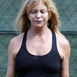 Goldie Hawn steps out make-up free before her 67th birthday