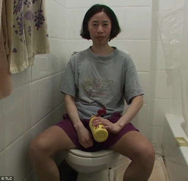 Kay reveals how she uses a combination of soap and water to rinse herself off after visiting the bathroom