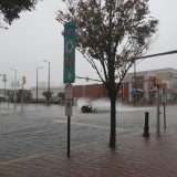 Rising waters put most of Atlantic City under water on Monday as the approach of Hurricane Sandy flooded towns up and down the New Jersey shore
