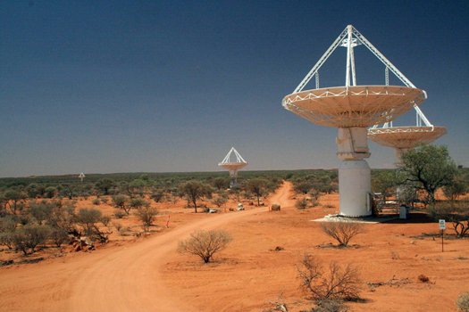 The ASKAP in Western Australia's outback has 36 antennas with a diametre of 12 m each