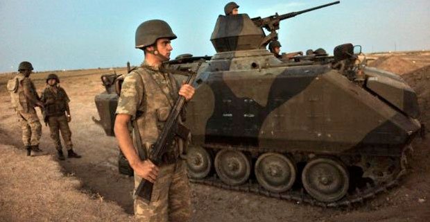 Turkey has fired into Syria for a fourth day after a Syrian mortar landed near Akcakale