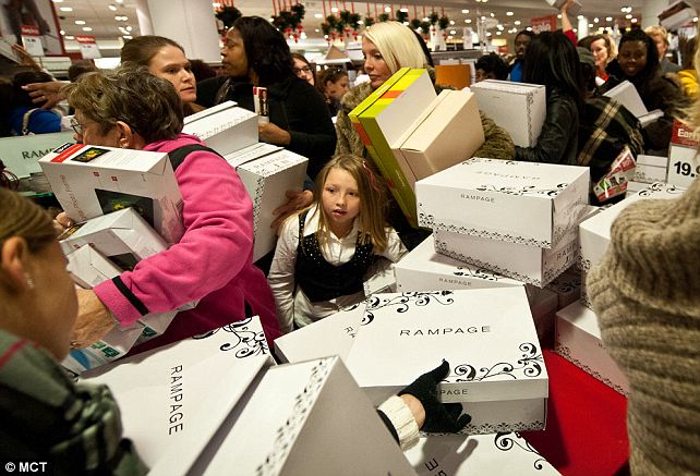A recent survey shows in-store retail sales on 2012 Black Friday dropped from last year