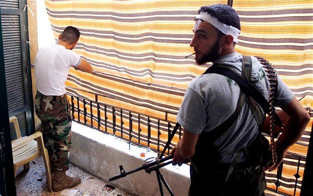 A video that appears to show Syrian rebels killing soldiers or pro-government militiamen could be evidence of a war crime