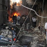 At least 34 people have been killed and many injured by two car bomb explosions in Jaramana, a south-eastern district of Damascus