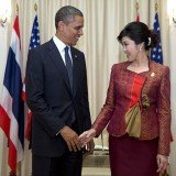 Barack Obama is practicing a new brand of foreign relations, appearing to flirt with Thai PM Yingluck Shinawatra