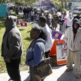 Florida is suffering from a bottleneck of voters ahead of Election Day, with some waiting up to nine hours to cast their ballots