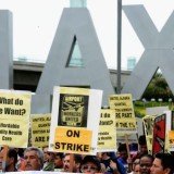 LAX employees are threatening to strike over being denied healthcare on Thanksgiving eve
