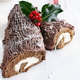 Christmas chocolate log