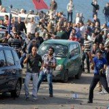 Fresh clashes have broken out in the Egyptian city of Alexandria on the eve of the second leg of voting in the country's constitutional referendum
