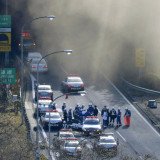 Sasago tunnel has collapsed in Japan, trapping a number of vehicles and leaving seven people missing