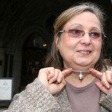 Nadia Eweida, a British Airways employee, suffered discrimination at work over her Christian beliefs, the European Court of Human Rights has ruled
