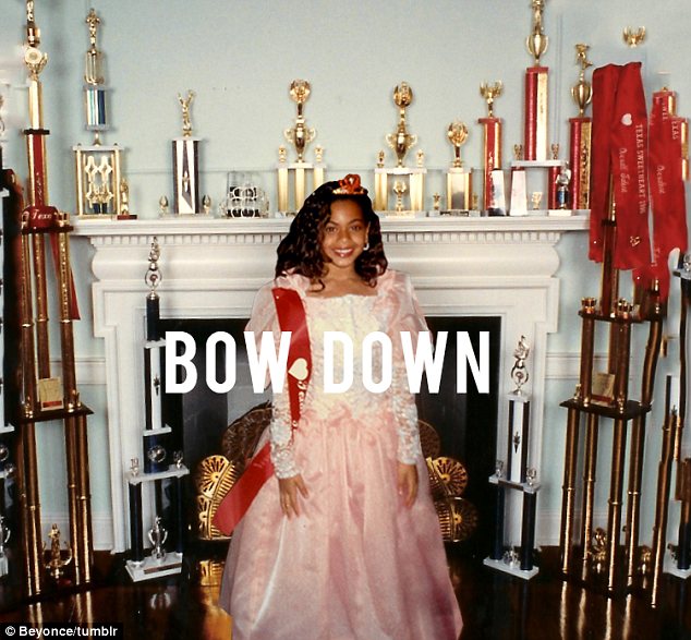 Beyoncé released new track Bow Down, along with a picture of herself as a child 