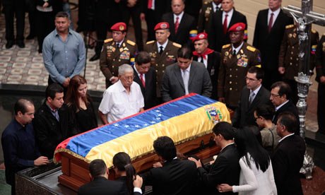 Hugo Chavez’s body has been laid to rest at a military museum in Caracas